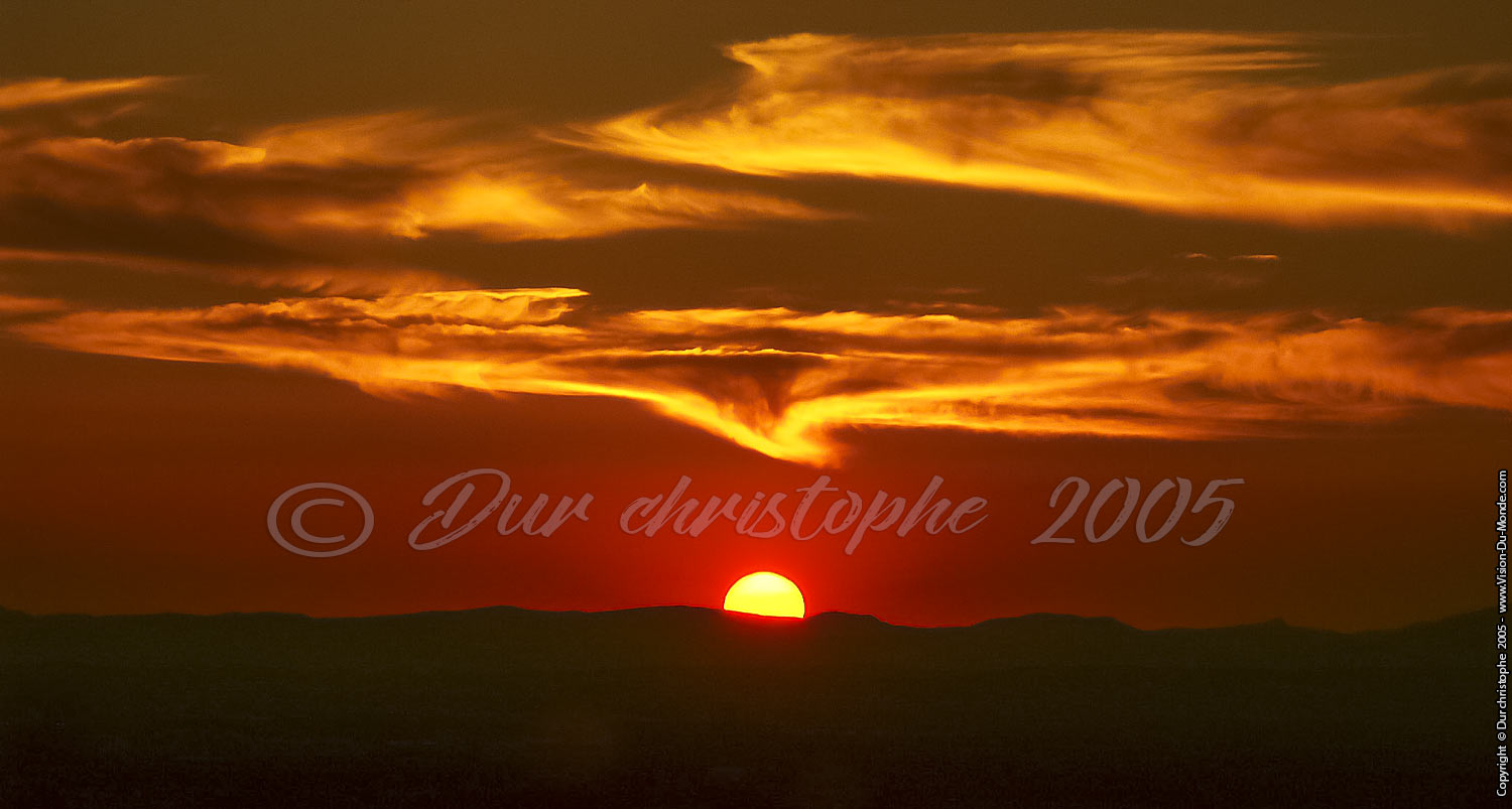Coucher de soleil - Mirador del Carril - Quartier de l'Albaicin - Grenade - 2005