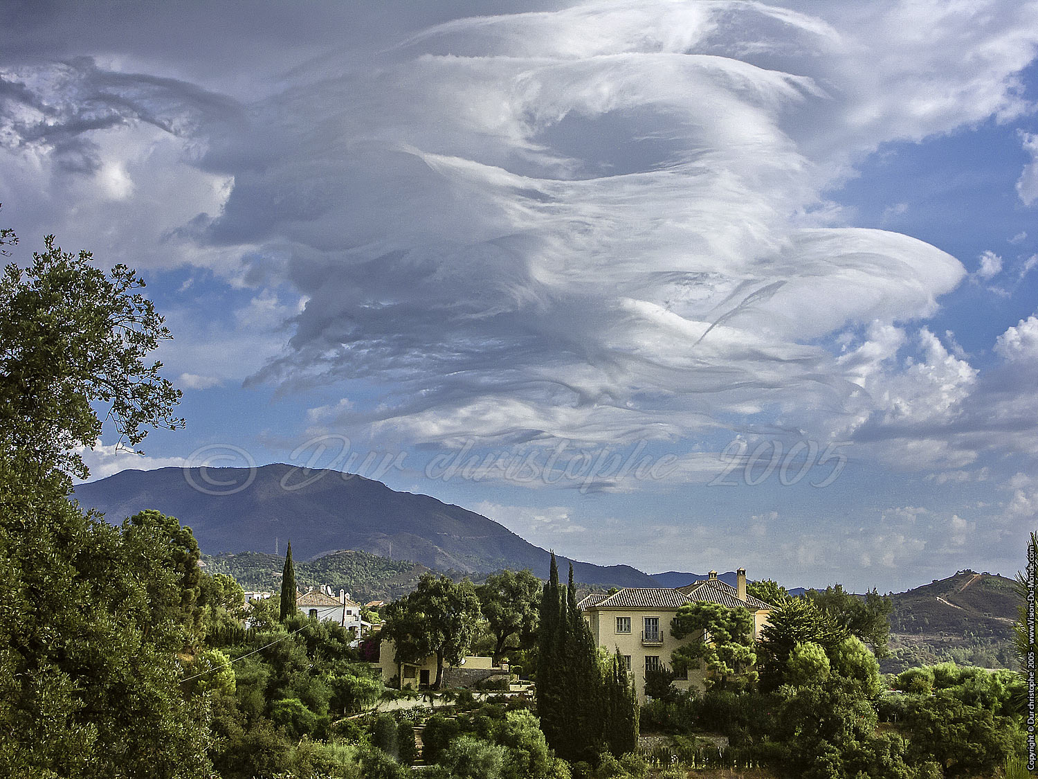 Un nuage inquiétant - Sur la route de Ronda - 2005